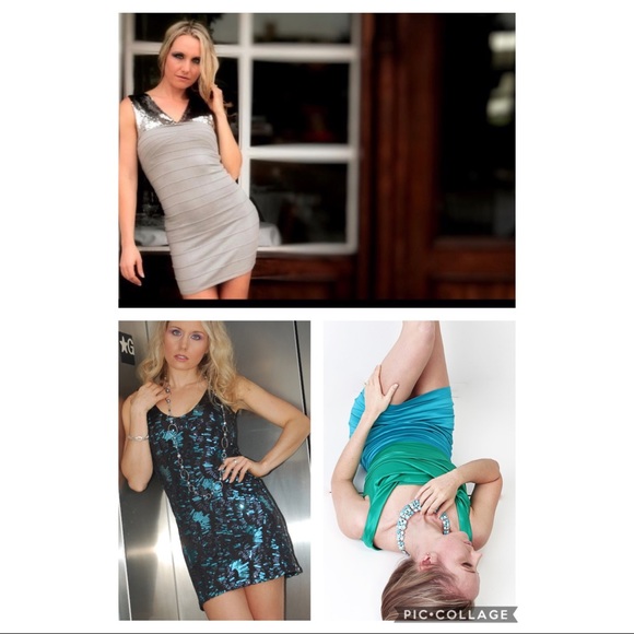 Lot of 3 party dresses size small - Picture 1 of 12